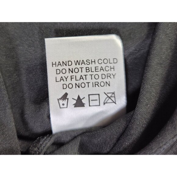 White Birch Built in Bra Tank Women L Ultra Soft Black Sleeveless Scoop Neck New - Picture 4 of 8